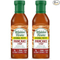 Walden Farms Pancake Syrup – Perfect for Pancakes, Waffles, Desserts – Zero Calorie, Sugar-Free, Low Carb, Keto-Friendly, Gluten-Free, Vegan – 2-Pack, 12 oz Bottles