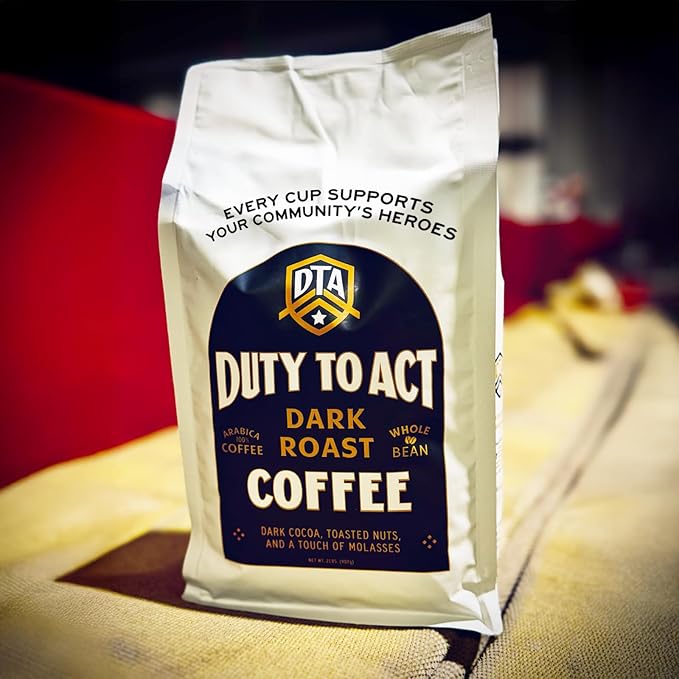 Duty to Act Dark Roast Whole Coffee Beans, 2 lbs (Pack of 1)