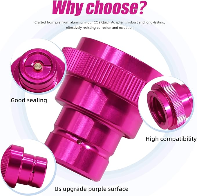CO2 Cylinder Quick Connect Adapter for Soda Maker, CO2 Cylinder for TR21-4 Male Thread Compatible with Terra DUO Art Gaia Machines