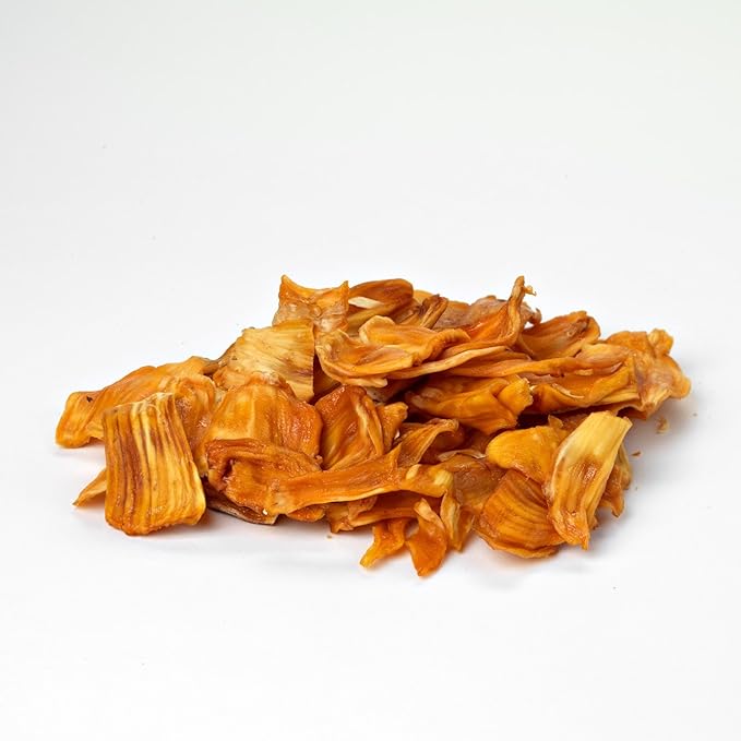 Mavuno Harvest Jackfruit Dried Fruit Snacks | Unsweetened Organic Dried Jackfruit Chips | Gluten Free Healthy Snacks for Kids and Adults | Vegan, Non GMO, Direct Trade | 1 Pound Bag