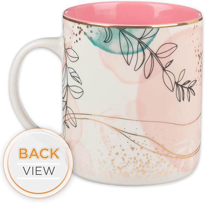 Christian Art Gifts Floral Ceramic Coffee Mug – 14 oz. Lead and Cadmium-free, Non-Toxic Inspirational Scripture Coffee and Tea Mug for Women with Bible Verse: Plans to Give You A Hope –Jeremiah 29:11