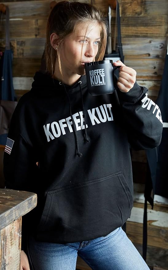Koffee Kult Dark Roast Coffee Beans - Rich & Bold with Chocolate & Cinnamon Notes, Smooth Finish 100% Arabica, Ethically Sourced Resealable 12oz package