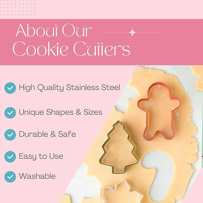 Cookie Cutter Kingdom, Christmas Cookie Cutters, Cookie Cutters Shape, Mold for Cakes Biscuits and Sandwiches (Christmas Snowman)