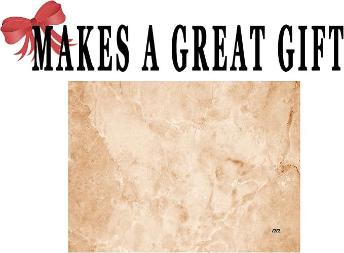 Rogue River Tactical Tan Brown Textured Marble Art Kitchen Glass Cutting Board Modern Decorative Gift Abstract Wavy Contrast Design