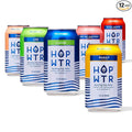HOP WTR - Sparkling Hop Water - Variety Party Pack (12 Pack) - NA Beer, No Calories or Sugar, Low Carb, With Adaptogens and Nootropics for Added Benefits (12 oz Cans)