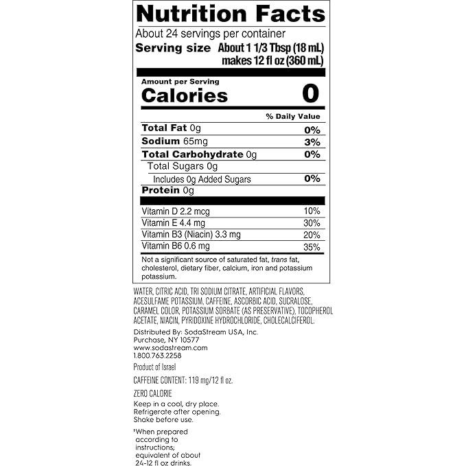 SodaStream Diet Energy, 14.9 Fl Oz (pack of 4)
