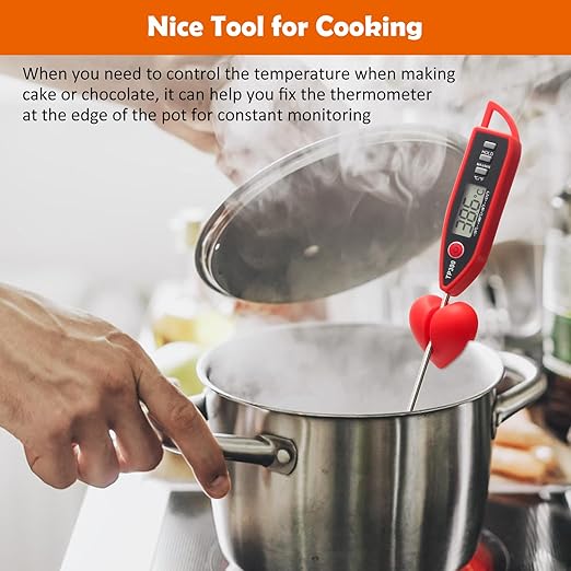 2+1Pcs Thermometer Pot Clip Holder, Windspeed Candy Thermometer Pot Clip Holder for Digital Thermometer Holder for Candle Soap Jam Candy Milk Chocolate Cooking