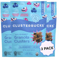 Clusterbucks Superfood Clusters – Grain-Free, Keto-Friendly Granola with Regeneratively Grown Sprouted Buckwheat– Gluten-Free, Low-Carb, Organic Healthy Snack (6 Ounce (Pack of 3), Blueberry Crisp)