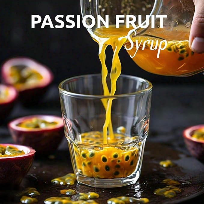 Fanale Premium Flavoring Concentrated Syrup for Bubble Tea 5.5 lb | Passion Fruit Flavor Syrup | for Boba Tea, Smoothies, Slushes, Desserts | 5.5 lb | SRP503