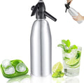 Soda Siphon,1L Soda Maker Portable Sparkling Water Maker for Home & Outdoor, Aluminium Carbonated Water Machines, Seltzer Water Maker for Making Soda,Cocktails, Use 8g CO2 Cartridges (Not Included)
