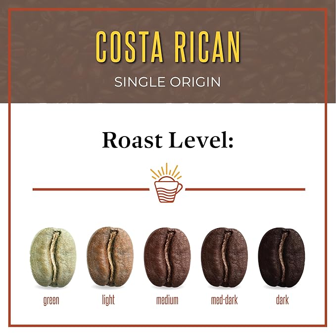 San Diego Coffee Costa Rican, Medium Roast, Whole Bean Coffee, 16-Ounce Bag Café en grano tostado