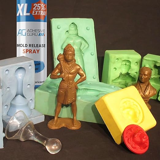 Silicone Mold Release Spray (2x16.9 fl oz / 500ml) Release Agent for Epoxy Resin, Candle & All Molds | Smooth, Non-Stick Lubricant for Easy Removal | 2 Pack