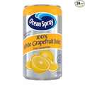 Ocean Spray 100% White Grapefruit Juice, 7.2 oz Cans (Pack of 24)