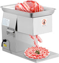 Commercial Electric Meat Cutter Machine - 800W 110V High-Power, 551LB/H Fast-Cutting Slicer with 3mm Stainless Steel Blade, Heavy-Duty for Home Kitchen, Restaurant & Supermarket
