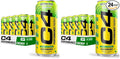 Cellucor C4 Energy Carbonated Zero Sugar Energy Drink, Pre Workout Drink + Beta Alanine, Sour Gummy Splash, 16 Fl Oz (Pack of 24)