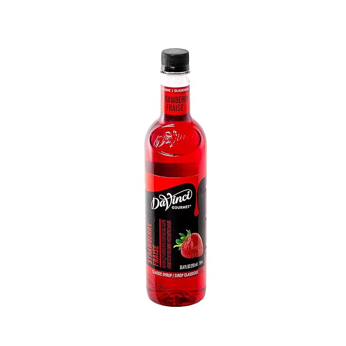 DaVinci Gourmet Classic Strawberry Syrup, 25.4 Fluid Ounces (Pack of 4)