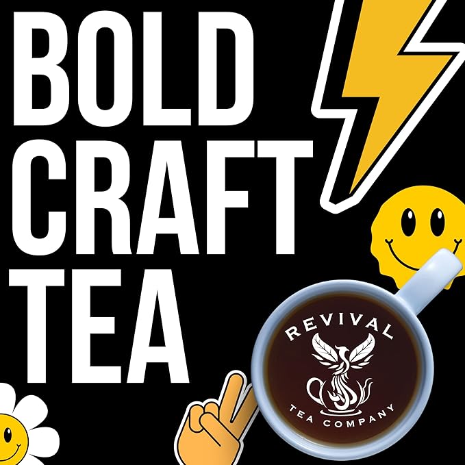 Revival Tea Company Sleepy Chai Tea - Rooibos Chai Tea Red Tea Blend with Valerian Root and Fresh Spiced Chai Flavor - Caffeine Free - Loose Leaf 8 Ounces