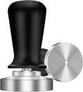 Espresso Tamper,Stainless Steel Ripple Base Coffee Tamper,Espresso Accessories,Calibrated Loaded Espresso Tamper,Ergonomic Handle Espresso Tamper,Fits Most Portafilters,Espresso Tamper (Black, 51mm)