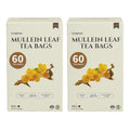 Lynginya Mullein Leaf Tea Bags, 60 Tea Bags (Pack of 2) - Premium Mullein Leaf - Natural Herbal Tea - Earthy & Mild - No Sugar & No Caffeine - Total 120 Bags