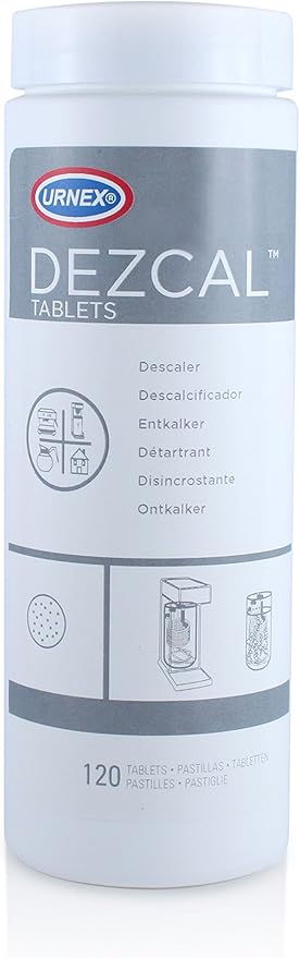 Dezcal Descaling Tablets - 120 Uses, Universal Compatibility with Keurig, Nespresso, Breville, De’Longhi, and More - Effective Descaler for Coffee Makers, Espresso Machines, Boilers, and More