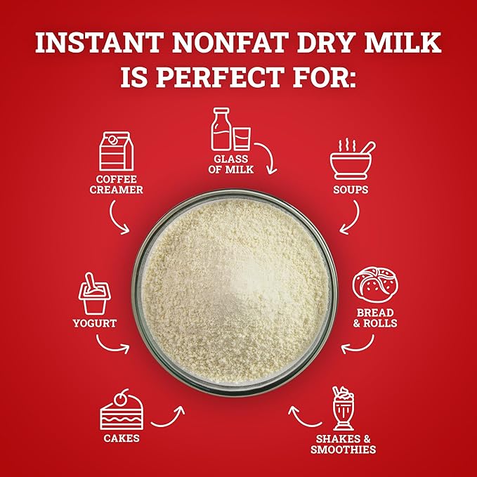 Hoosier Hill Farm Instant Nonfat Dry Milk Powder, 25LB (Pack of 1)