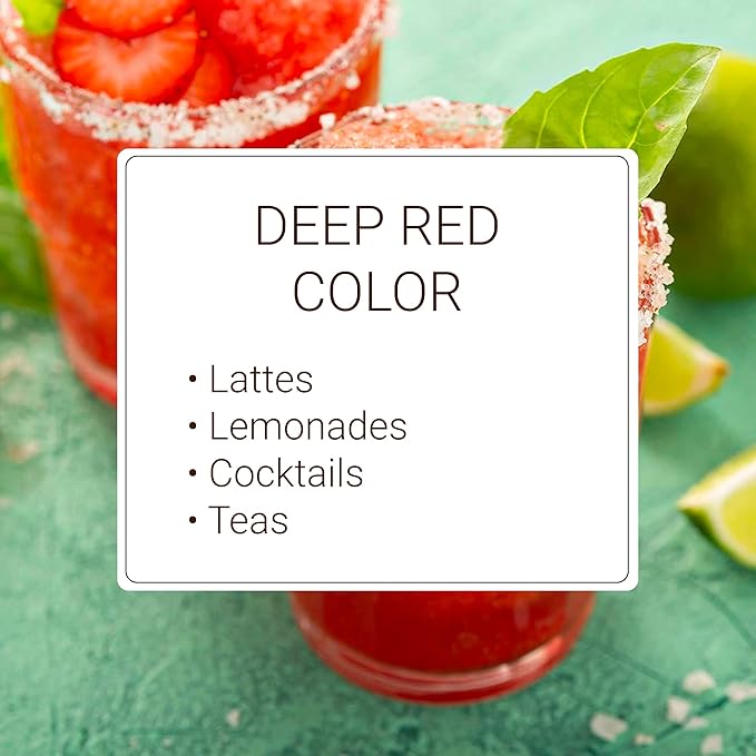 Monin - Strawberry Rose Syrup, Natural Flavoring for Coffee, Lattes, Teas, Lemonades, Cocktails, and More (1 Liter)