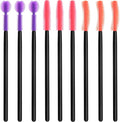 OIIKI 9pcs Crevice Cleaning Brushes, Silicone Nook & Cranny Brushes, Orange, Purple, Red