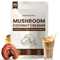 Mushroom Coffee Creamer, 50 Servings, 20-in-1 Superfood Coconut Creamer Powder with 14 Mushroom Supplements, Ashwagandha, Alpha-GPC, Magnesium Glycinate | Energy & Focus & Digestion | Non-Dairy, Keto