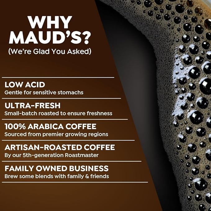 Maud's Decaf Dark Roast Coffee Pods, 100 ct, Decaffeinated Recyclable Single Serve Pods – 100% Arabica Coffee, Compatible with Keurig K Cups Maker