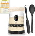 Pro Sourdough Starter Kit- 50oz Large Capacity Sourdough Starter Jar, 17 Flavorful Fermentation Recipes, Sourdough Bread Baking Supplies for Making Delicious Sourdough Breads(1PCS)