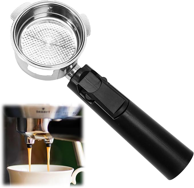 Coffee Espresso Machine Handle Replacement Parts, Cafe Bracket Handle Portafilter Filter Basket for Lidl Silvercrest CM4621 CM4216 KF5002 KF500S Barista with FILTER VASKET