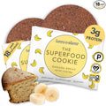 Love + Chew Superfood Soft Baked MINI Cookies, Banana Bread Flavor, Plant Based Cookie Made With Almonds, Chia Seeds, & Bananas for Kids and Adults, Vegan Snacks, Gluten Free, Paleo, Non GMO, 18 Pack