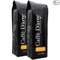 Caffe D'arte Firenze Whole Bean Espresso Coffee – Medium Light Roast, Bright & Mild Flavor, Sweet & Smooth Aroma – Crafted for Espresso & Americanos, 1 Pound Bag, Pack of 2