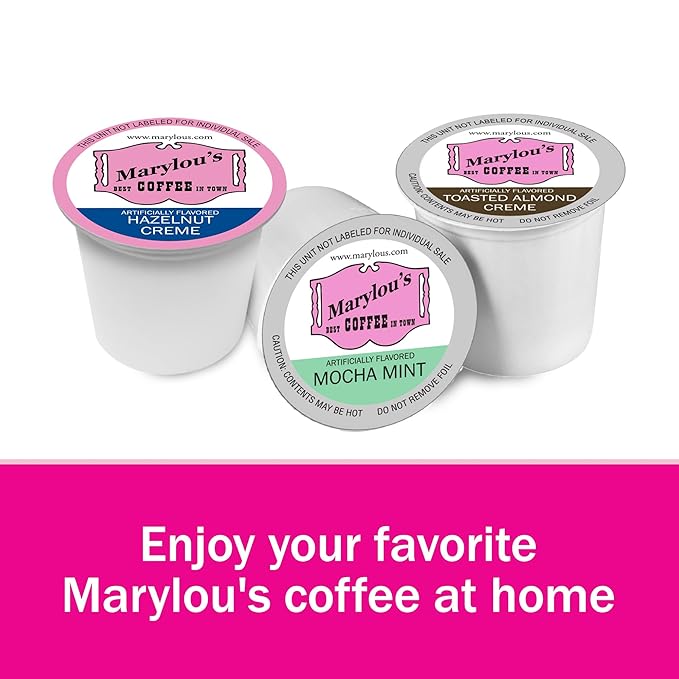 Marylou's Hawaiian Chocolate Nut Flavored Gourmet Coffee - Single Serve Coffee Pods, Compatible with Keurig Brewers - 72 Count