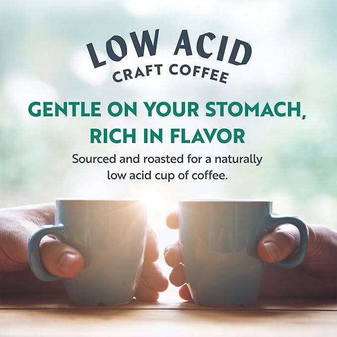 Clean Coffee Co. - Low Acid Dark Roast, Tested for Molds and Toxins, Honduras Blend, Notes of Caramel, Dark Chocolate, and Toasted Malts (Whole Bean, 12 oz Bag) (Pack of 2)