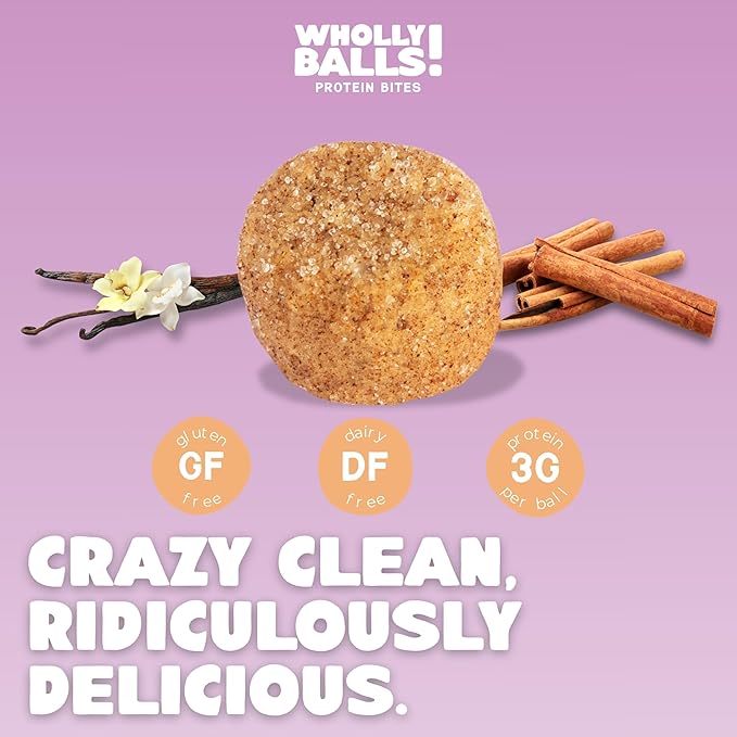 Wholly Balls Protein Bites – Healthy Plant-Based Snack | High Protein, Low Sugar, Gluten-Free Energy Balls (Pack of 3, El Churrito)