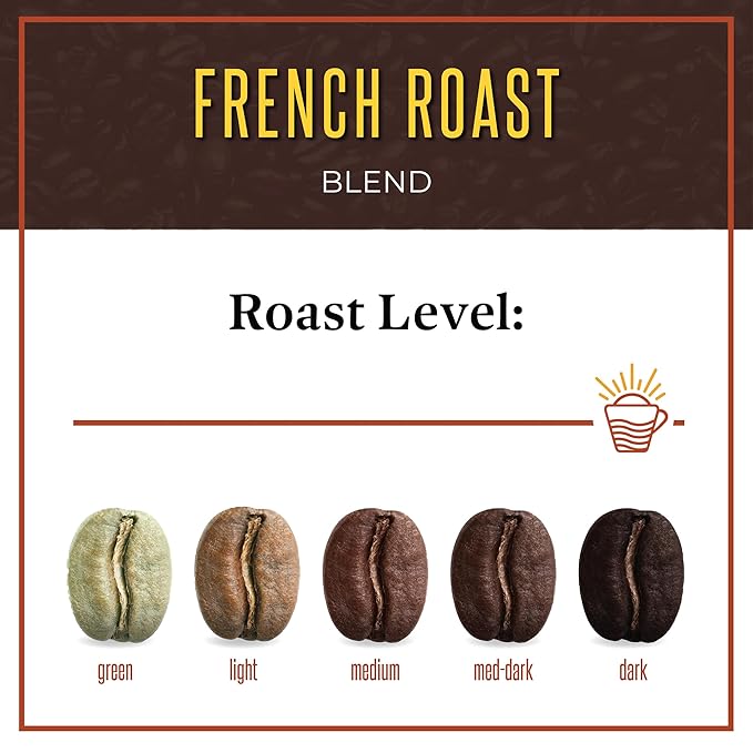 San Diego Coffee French Roast, Dark Roast, Whole Bean Coffee, 16-Ounce Bags (Pack of 2) Café en grano tostado