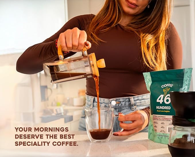 COFFEE 46 HUNDRED® Antigua Guatemala Ground Bean Specialty Coffee from Guatemala - 100% Arabica Single Origin - Medium Roast - 311g/11oz - High Altitude Coffee - Grown at 5,000 ft
