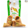 Carians Mini Dubai Cones, Bite-Sized Chocolate Wafer Rolls Crispy, Delicious Waffle Snack- Perfect for Gifts, Parties & Desserts, Great for Gift Giving, Anniversary, Thanksgiving, Christmas