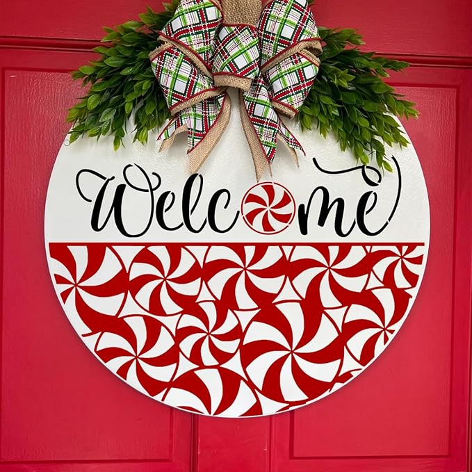 Christmas Stencils for Painting 12” Xmas Stencil for Wood Half Round Holiday Stencils Merry Christmas Let It Snow Templates for Porch Door Home Decor