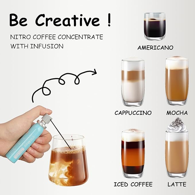 Coffee to the Moo Nitro Cold Brew Coffee Concentrate Combo Pack - KETO & Mushroom Coffee | Instant Iced or Hot | Pocket/Purse Sized, Travel & Gifts Friendly | Makes 8 Cups