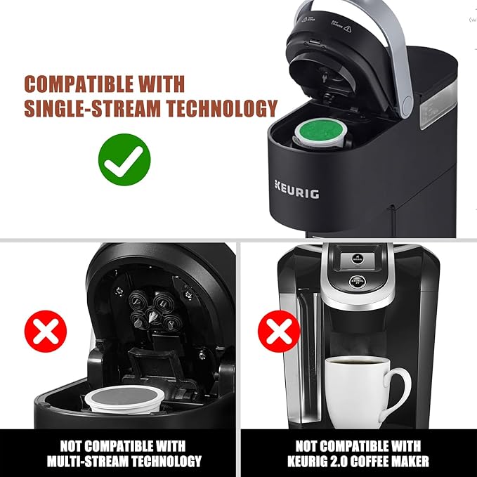Pro Mael 2-Pack Reusable K Cups Coffee Pods, Universal Stainless Steel Refillable Reusable K Cup Coffee Filters