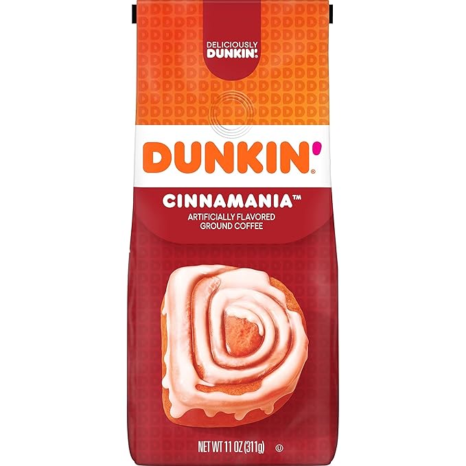 Dunkin' Cinnamania Flavored Ground Coffee, 11 Ounce (Pack of 1)