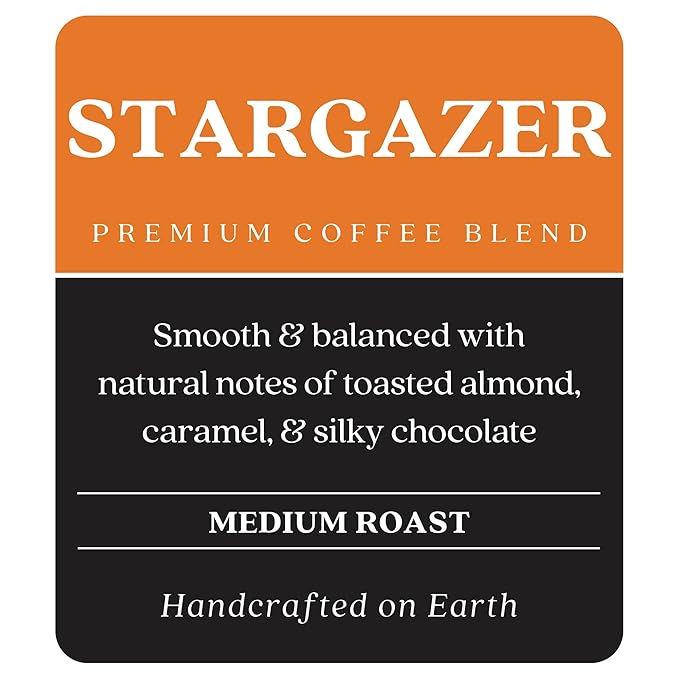 Copper Moon Single Serve Coffee Pods for Keurig K-Cup Brewers, Medium Roast, Stargazer Blend, 72 Count
