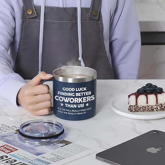 Gossby 14oz Coworker Tumbler - Good Luck Finding Better Coworkers - Farewell, Leaving Job, Going Away, Goodbye Gift for Women Men Coworker, Boss, Employee, Friend, Colleague - Christmas Birthday Gift