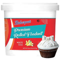 Bakerpan Premium Rolled White Fondant for Cake Decorating - 2 Pounds, Vanilla Flavor