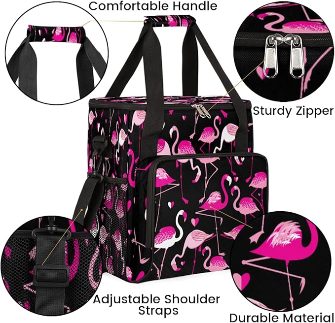 cfpolar Coffee Maker Storage Bag, Waterproof Travel Carrying Storage Tote Bag Organizer Case, Compatible with K-Mini or K-Mini Plus, And Suitable for Other Accessories， With Pockets for K-Cup Pods