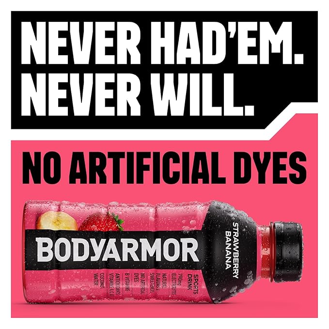 BODYARMOR Flash I.V. Electrolyte Beverage, Tropical Punch, Hydration Drink with Coconut Water For Rapid Rehydration, Post Workout Recovery, 20 Fl Oz (Pack of 12)