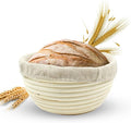 Banneton Bread Proofing Basket Sourdough Proofing Basket for Beginners & Professional Bakers, Handwoven Rattan Cane Bread Maker with Linen for Artisan Breads, 7 x 4 Inch, 0.5-Pound Round