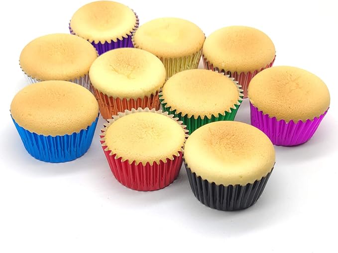 Standard Green Foil Cupcake Liners Muffin Baking Cups for Party and More, 100-Count